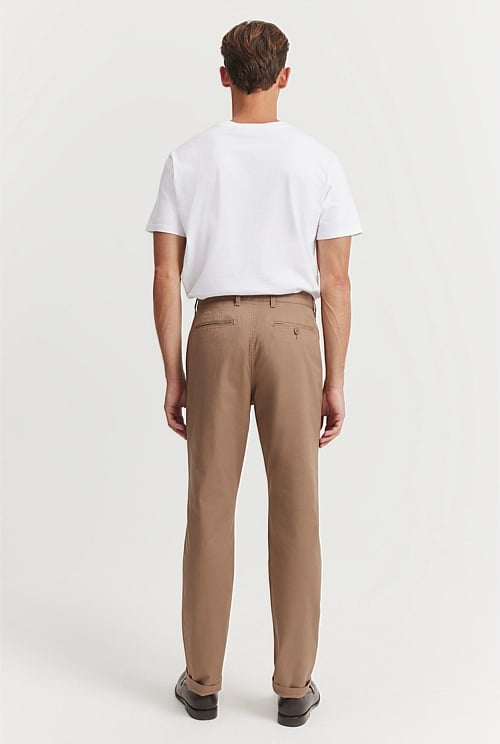 Verified Australian Cotton Tapered Fit Stretch Chino