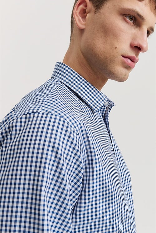 Regular Fit Gingham Travel Shirt