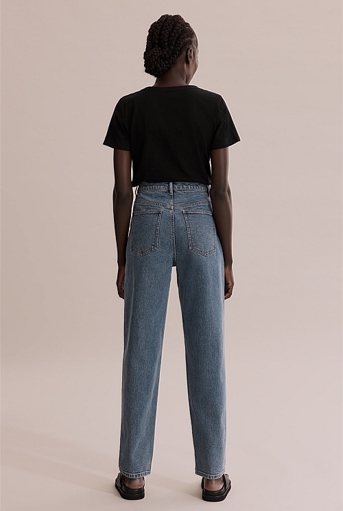 Cotton Relaxed Tapered Jean