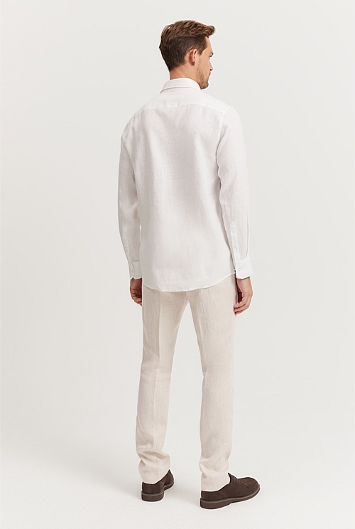 Tailored Fit Organically Grown Linen Shirt