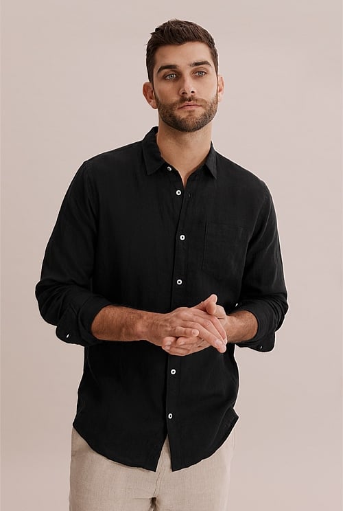 Regular Fit Organically Grown Linen Shirt