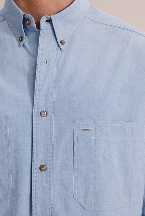 80s Reissue Unisex Australian Made Chambray Shirt