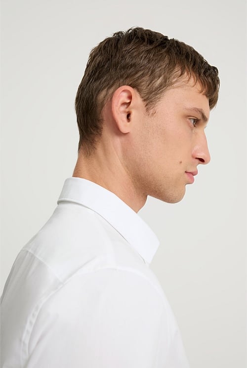 Tailored Fit Poplin Stretch Shirt