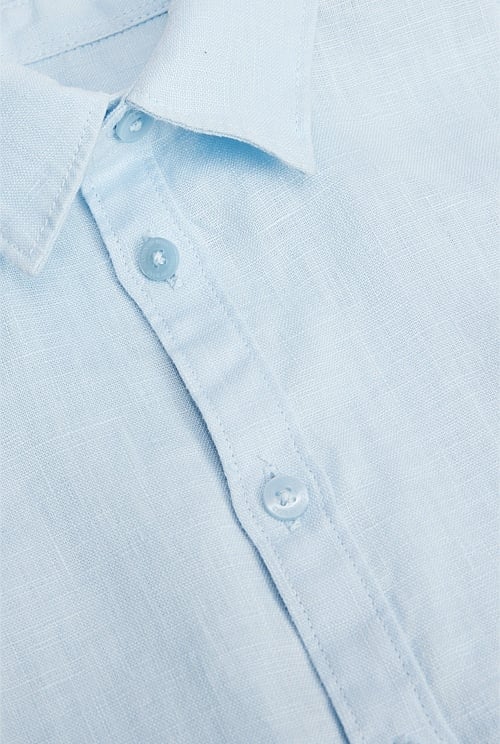 Organically Grown Short Sleeve Linen Shirt