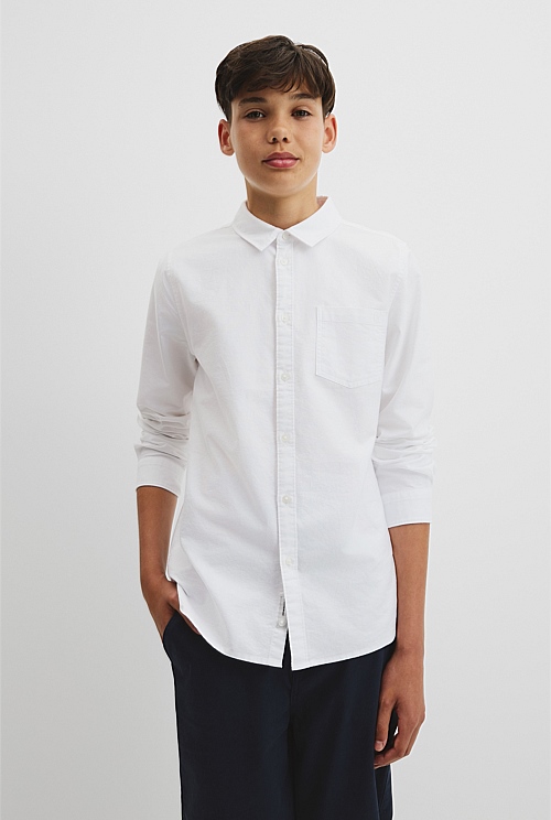 Teen Organically Grown Cotton Oxford Shirt