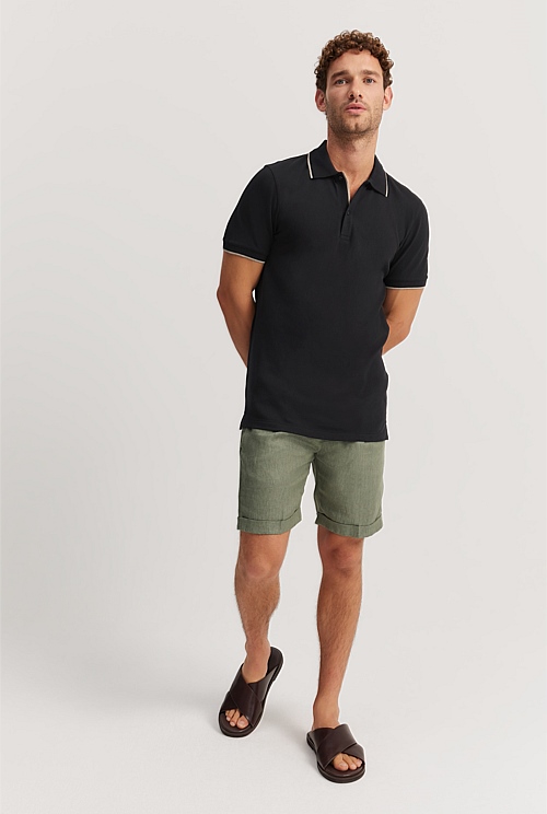 Slim Fit Stretch Pique Polo