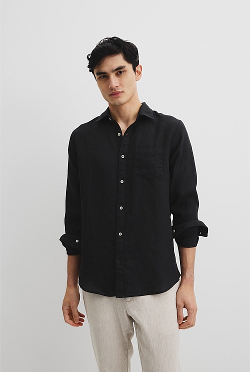 Organically Grown Linen Regular Fit Shirt