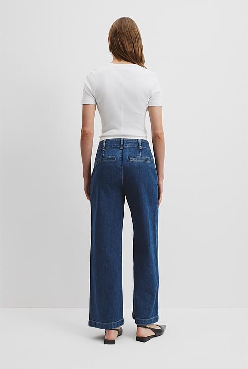 High Rise Wide Leg Jean