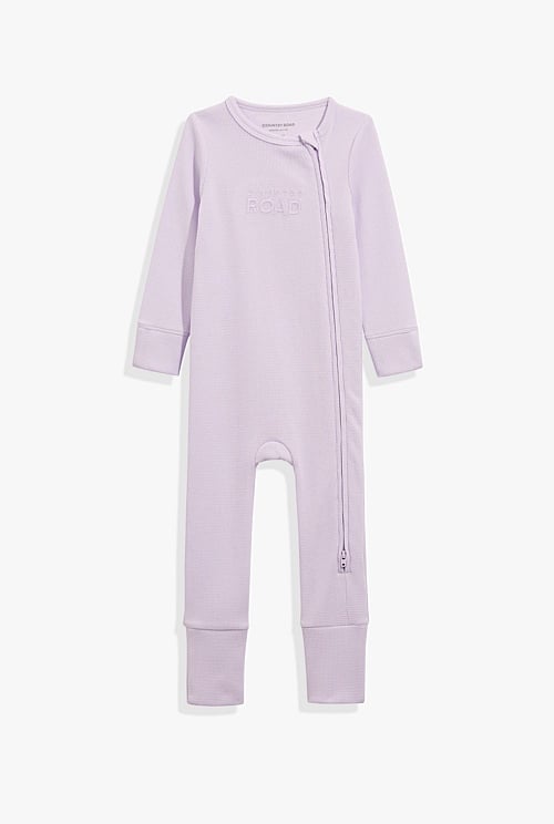 Organically Grown Cotton Waffle Jumpsuit