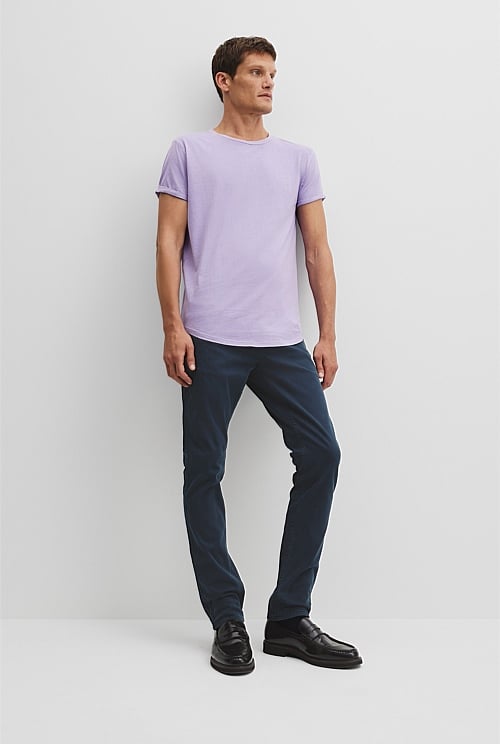 Australian Cotton Longline Garment Dyed T-Shirt