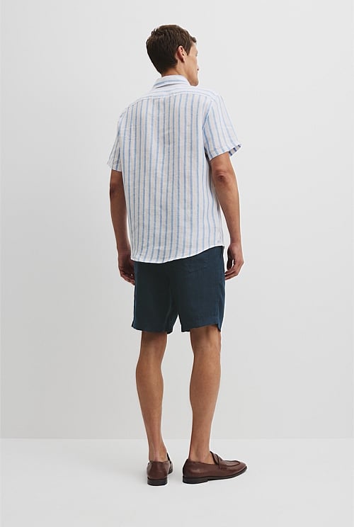 Regular Fit Organically Grown Linen Stripe Shirt