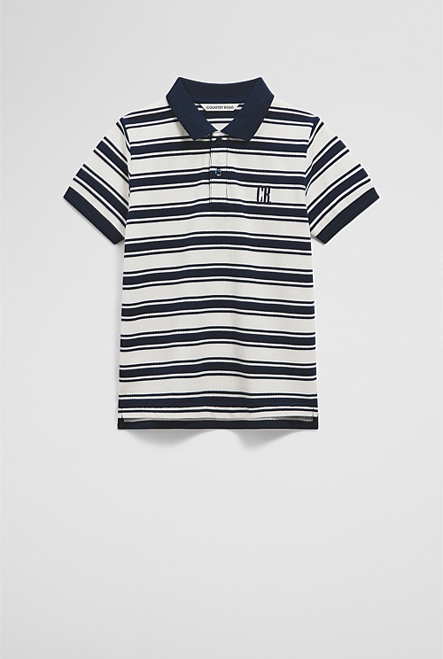 Organically Grown Cotton Logo Polo Shirt