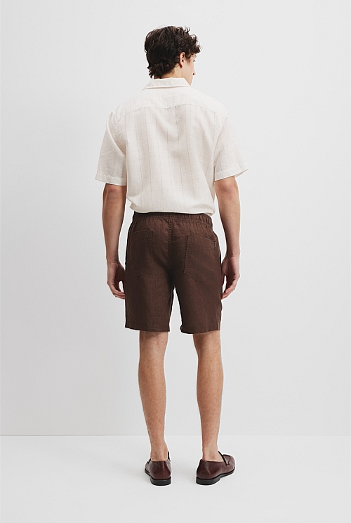 Organically Grown Linen Drawcord Short