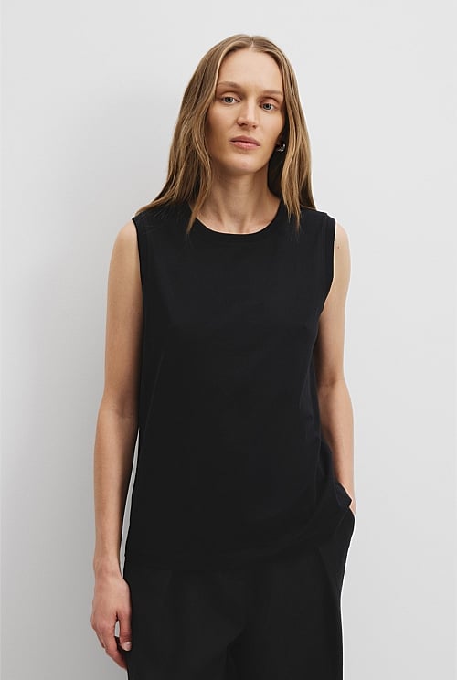 Australian Cotton Relaxed Tank