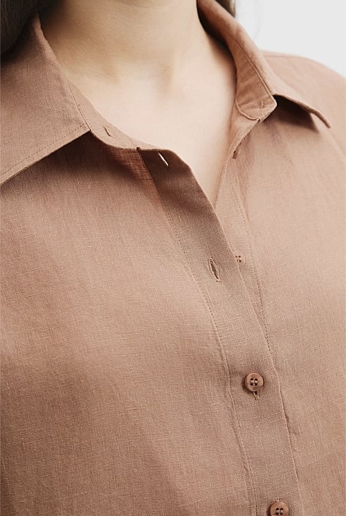 Organically Grown Linen Short Sleeve Shirt