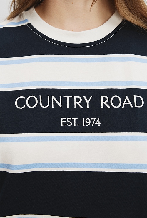 Verified Australian Cotton CR Est. 1974 Stripe T-Shirt