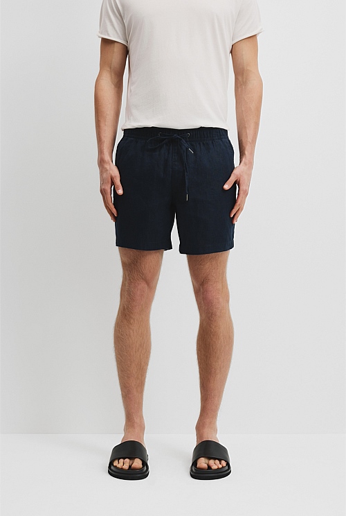 Organically Grown Linen Drawcord Short