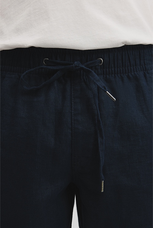 Organically Grown Linen Drawcord Short