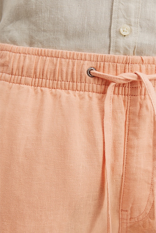 Organically Grown Linen Drawcord Short