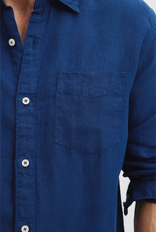 Regular Fit Organically Grown Linen Shirt