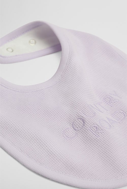 Organically Grown Cotton Waffle Bib