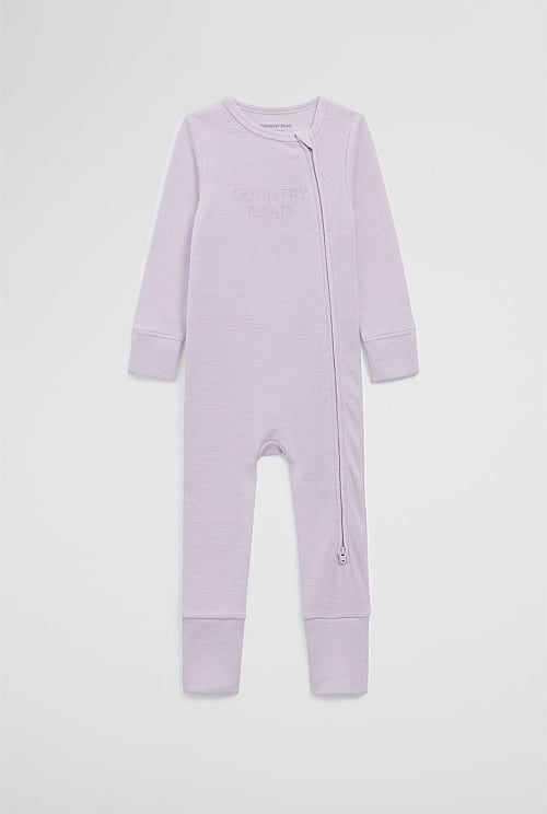 Organically Grown Cotton Waffle Jumpsuit