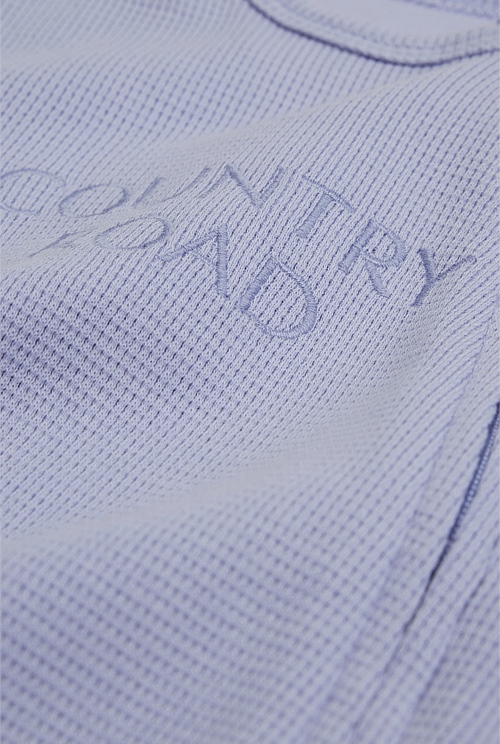 Organically Grown Cotton Waffle Jumpsuit