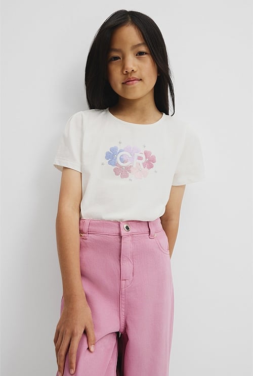 Organically Grown Cotton CR Frill T-Shirt