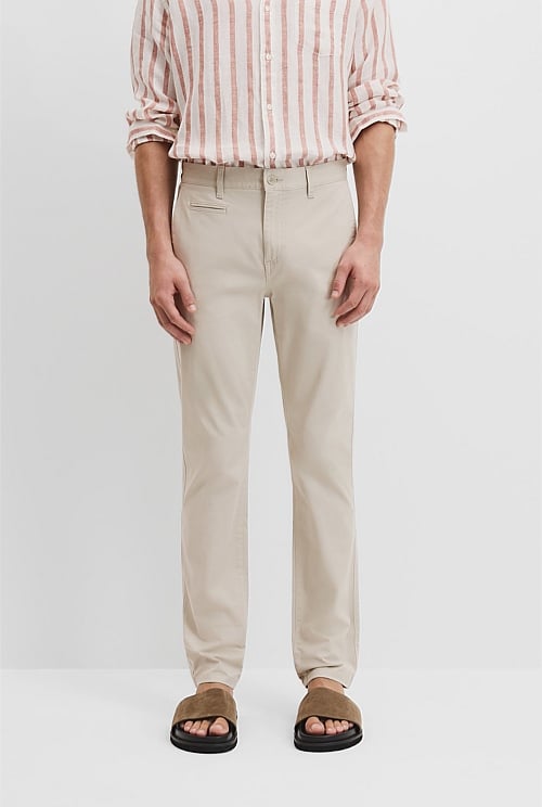 Verified Australian Cotton Tapered Fit Stretch Chino