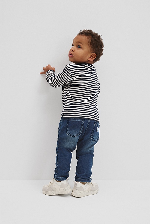 Cotton Long Sleeve Pocket T-Shirt