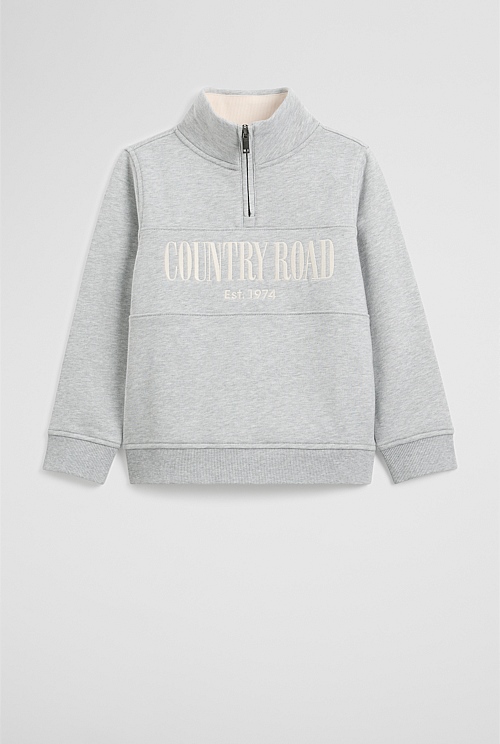 Australian Cotton Heritage Half Zip Sweat