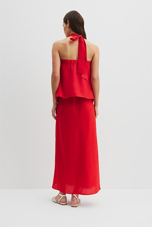 Linen Halter Top