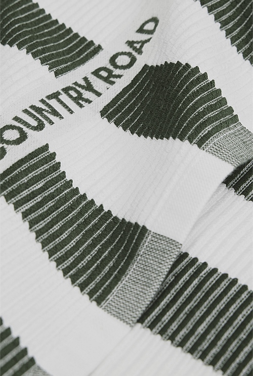 CR Stripe Australian Cotton Tea Towel Pack of 3