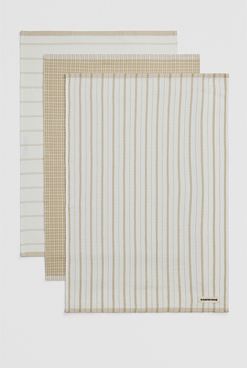 Laine  Australian Cotton Tea Towel Pack of 3