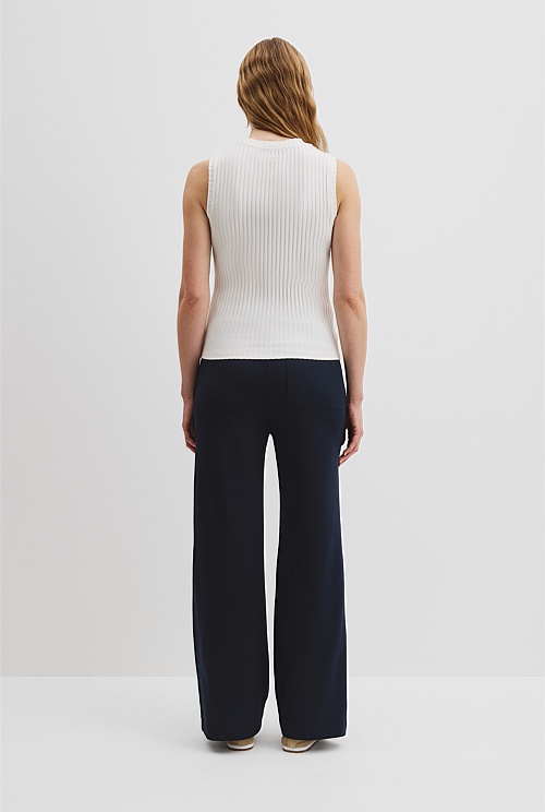 High Neck Rib Tank