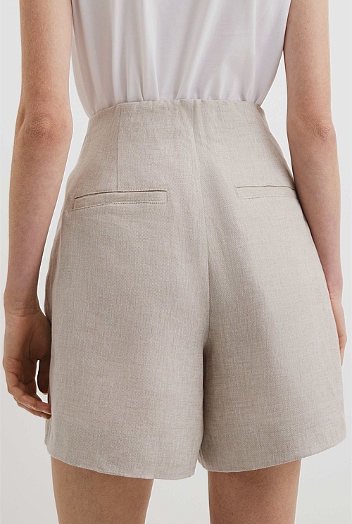 Organically Grown Linen Suit Short