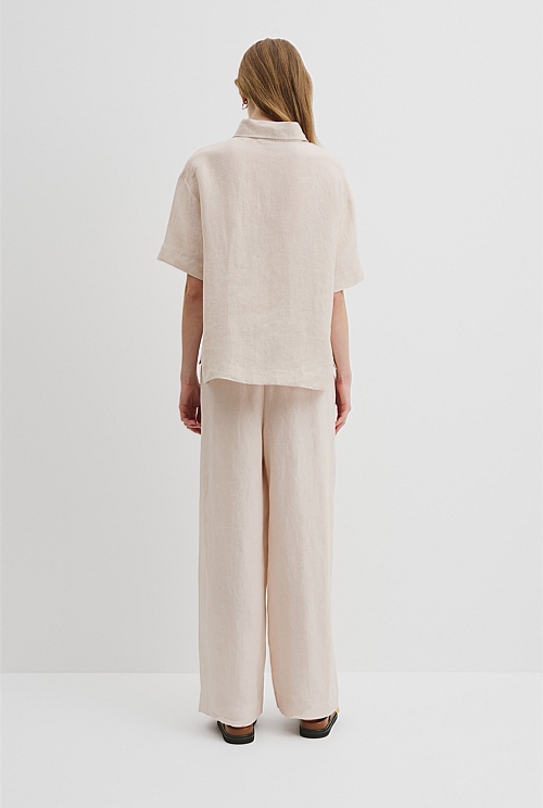 Organically Grown Linen Short Sleeve Shirt