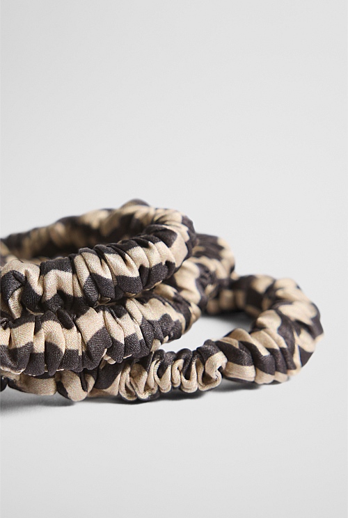 Small Silk Scrunchie Pack of 3
