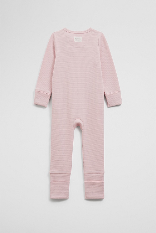 Organically Grown Cotton Waffle Jumpsuit
