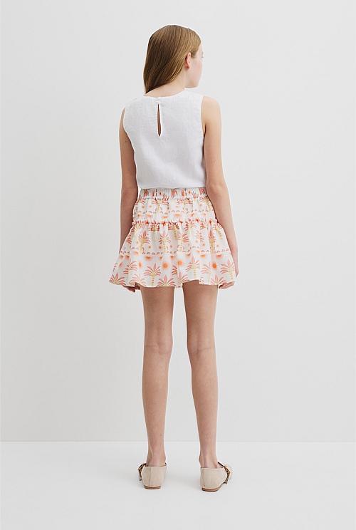 Sunset Print Skirt