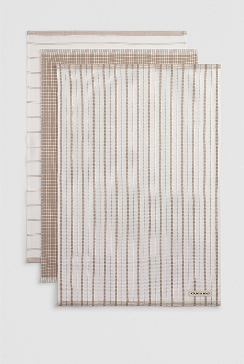 Laine  Australian Cotton Tea Towel Pack of 3
