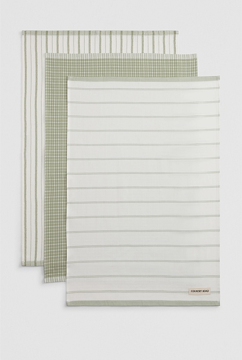 Laine  Australian Cotton Tea Towel Pack of 3