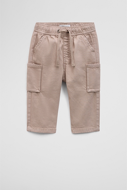 Australian Cotton Blend Relaxed Pull-On Pant