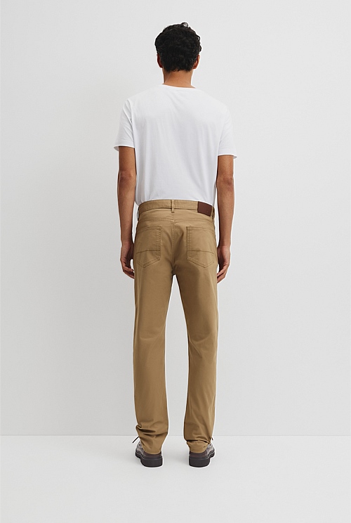 Australian Cotton Tapered Five Pocket Pant