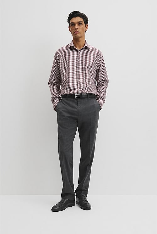Regular Fit Gingham Travel Shirt
