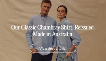 Our Classic Chambray Shirt, Reissued. Made in Australia. - View the editorial