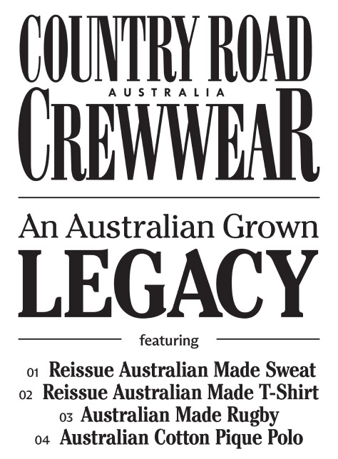Country Road Crewwear - An Australian Grown Legacy