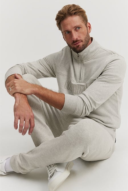 Australian Cotton Half Zip Heritage Sweat