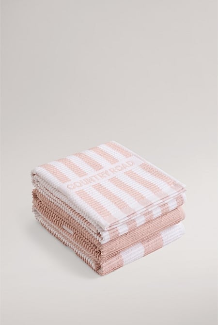 CR Stripe Australian Cotton Tea Towel Pack of 3