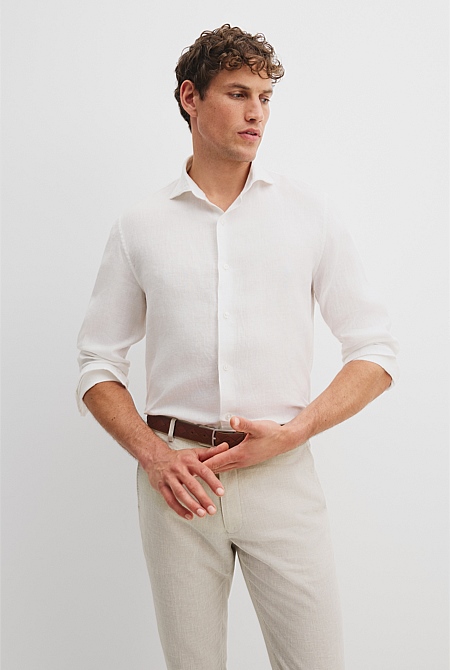 Tailored Fit Organically Grown Linen Shirt